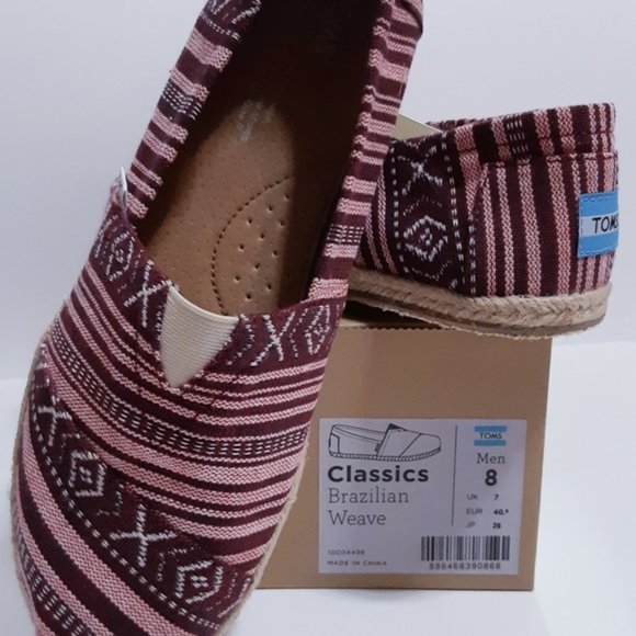 TOMS Brazilian Weave Men's Classics - Picture 1 of 5